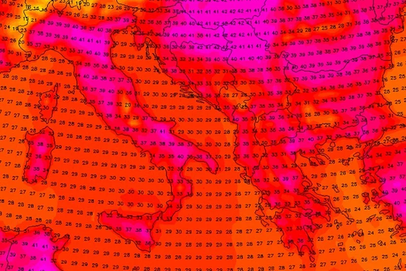 Žestoke vrućine stižu narednih dana, toplotna kupola će zahvatiti i BiH: Temperature će ići iznad 40 stepeni